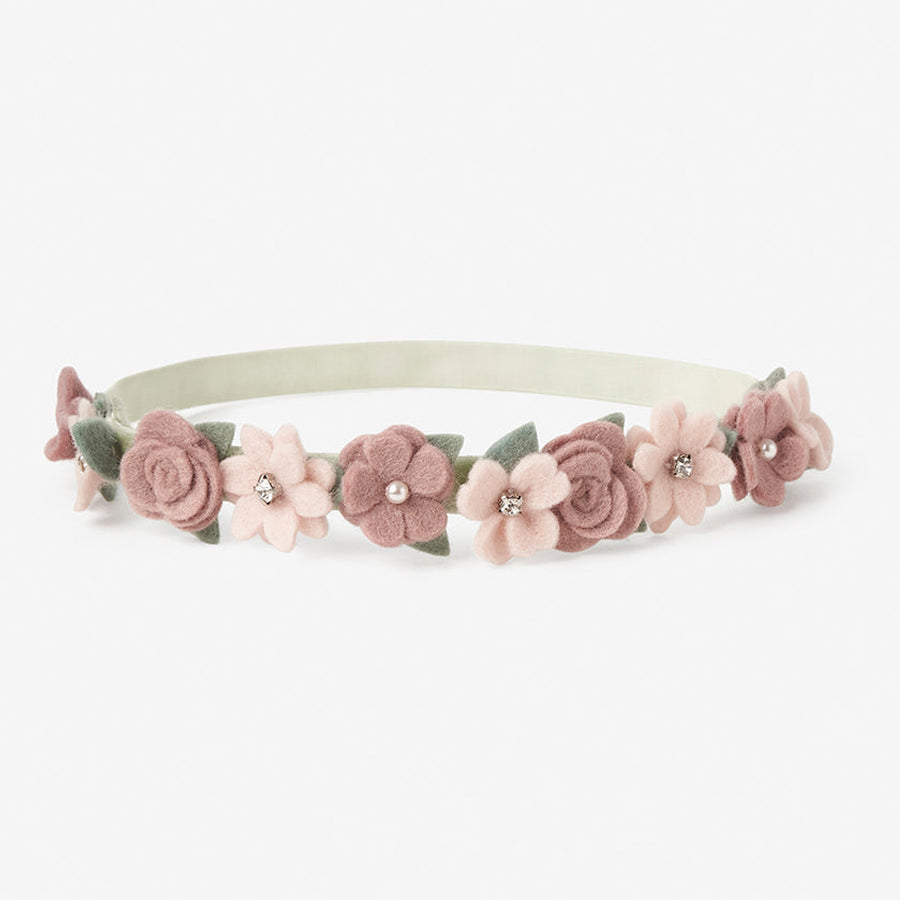 Rosette Floral Felt Baby Headand-HEADBANDS-Elegant Baby-Joannas Cuties