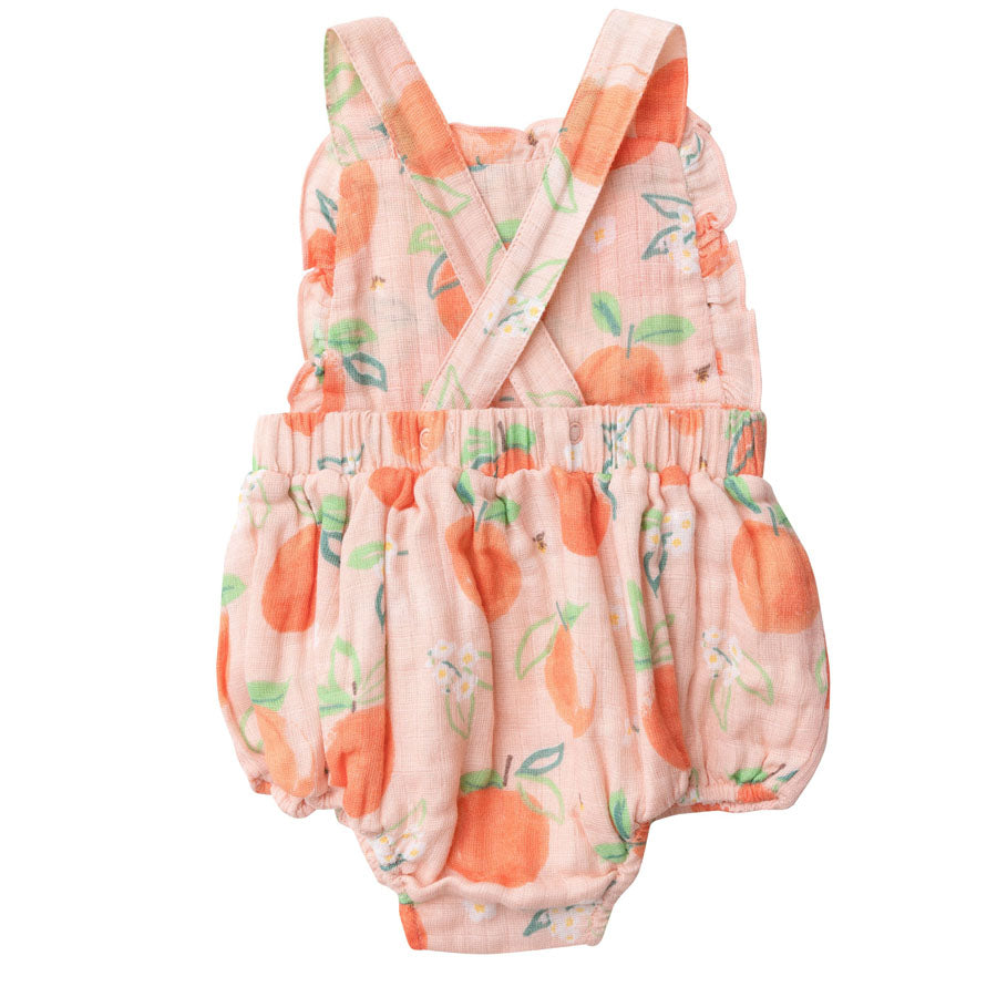 Ruffle Bubble - Peaches-OVERALLS & ROMPERS-Angel Dear-Joannas Cuties