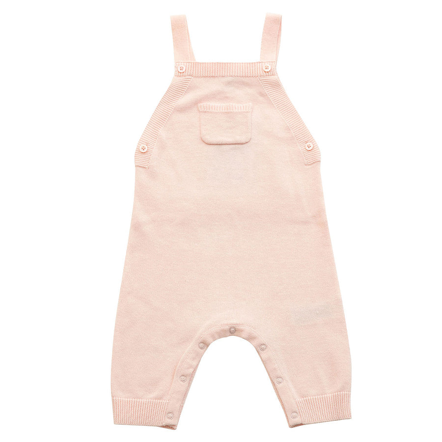 Ruffle Pocket Overall - Pink - Angel Dear - joannas-cuties