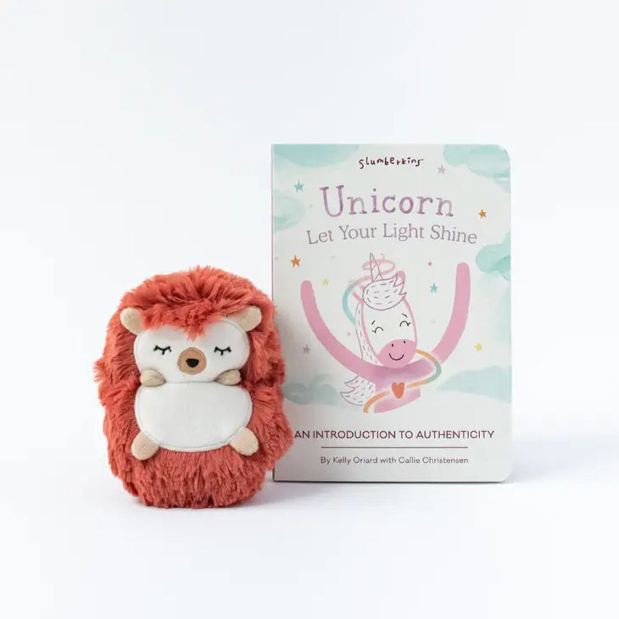 Rust Hedgehog Mini & Unicorn Intro Book-SOFT TOYS-Slumberkins-Joannas Cuties
