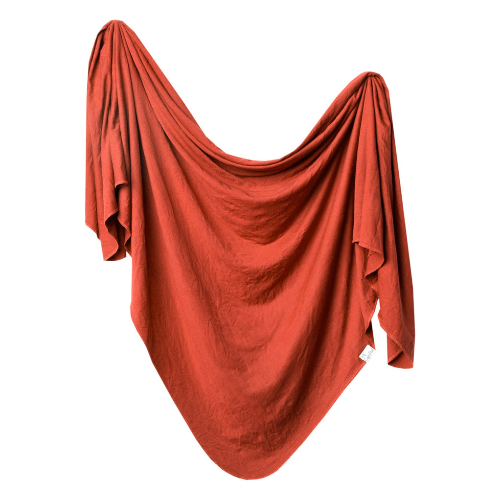 Rust Knit Blanket - 46"x 46" - Copper Pearl - joannas-cuties