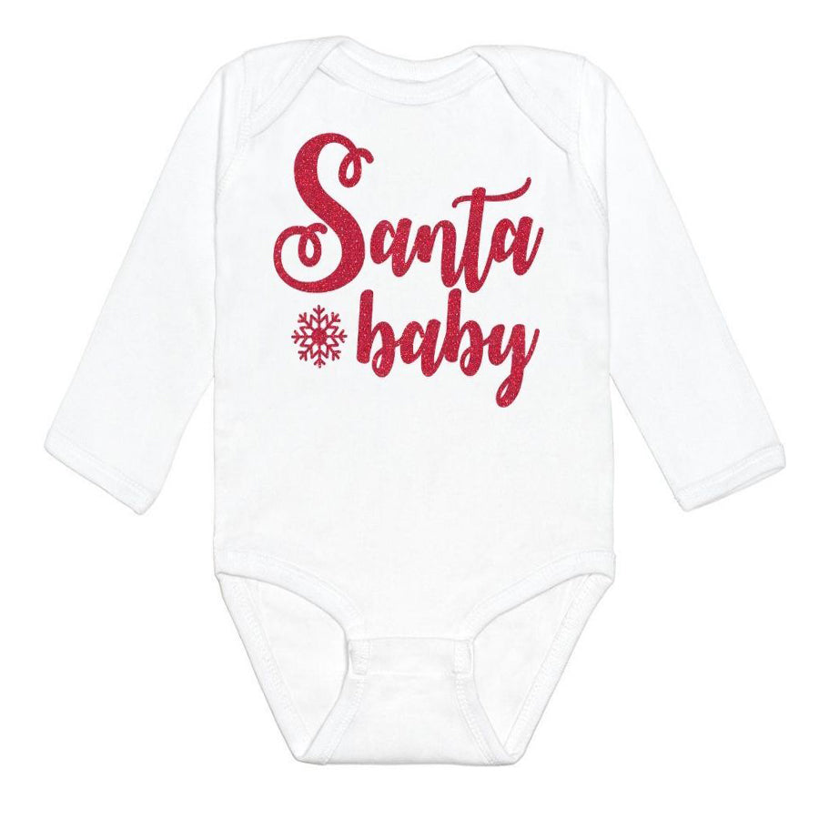 Santa Baby L/S Bodysuit-Sweet Wink-Joanna's Cuties