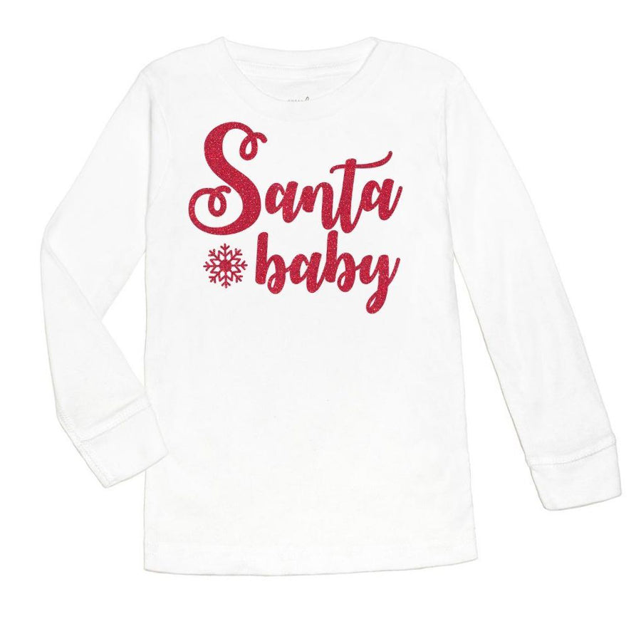 Santa Baby L/S Shirt-Sweet Wink-Joanna's Cuties