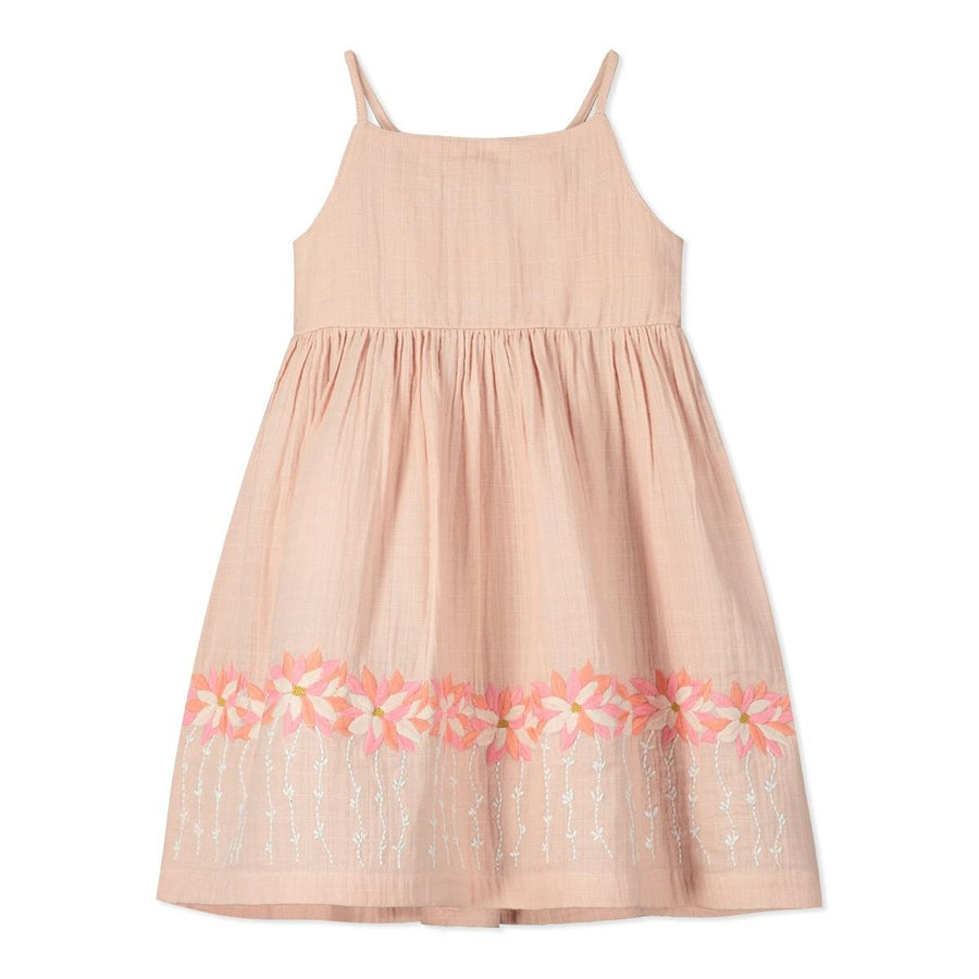 Sedona Embroidered Woven Dress - Pink-DRESSES & SKIRTS-Poppet & Fox-Joannas Cuties