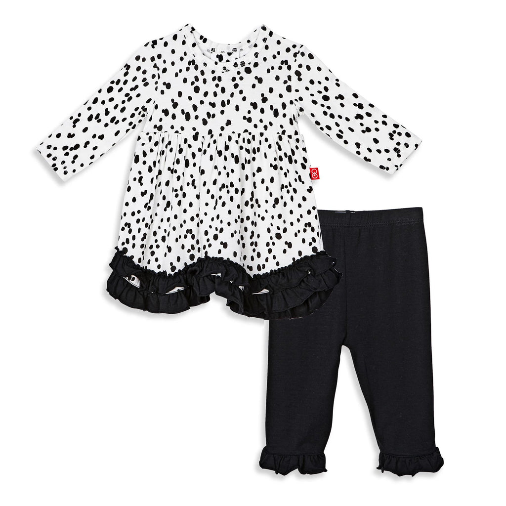 Seeing Spots Modal Magnetic Dress Set With Pants - Magnetic Me - joannas-cuties