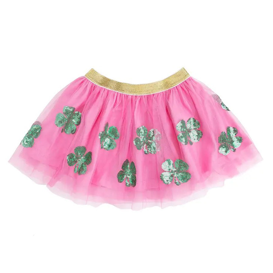 Shamrock Sequin Tutu - Skirt - Kid's St. Patrick's Day Tutu-DRESSES & SKIRTS-Sweet Wink-Joannas Cuties