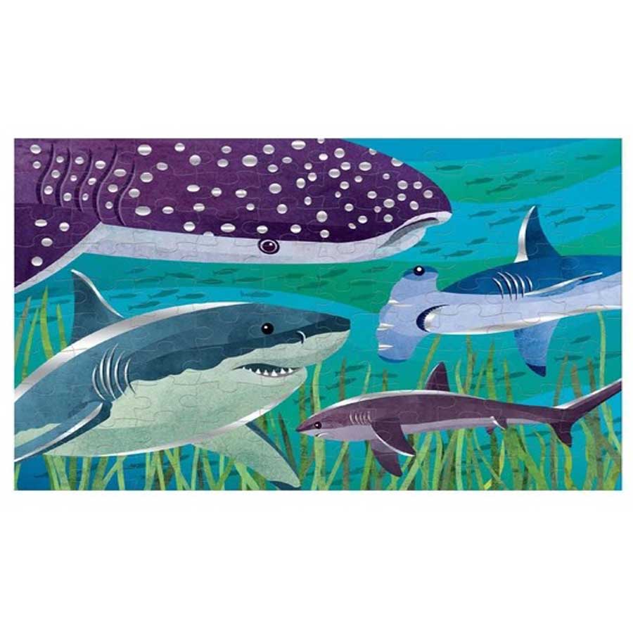 Sharks Foil Puzzle-Mudpuppy-Joanna's Cuties