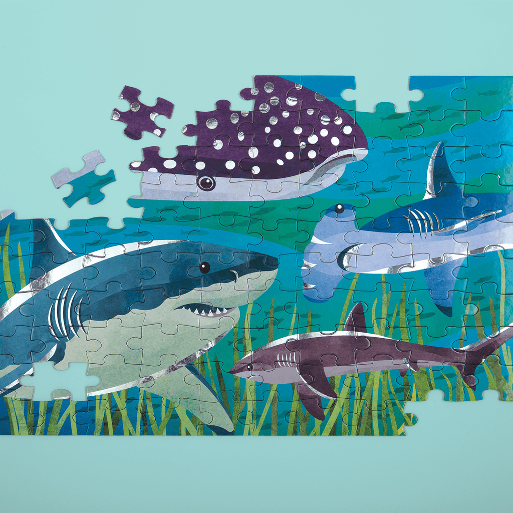 Sharks Foil Puzzle - Mudpuppy - joannas-cuties