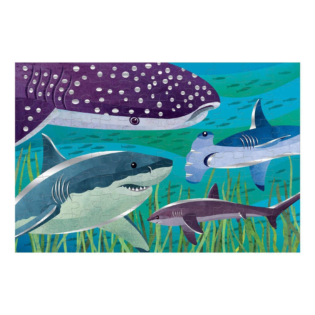 Sharks Foil Puzzle - Mudpuppy - joannas-cuties