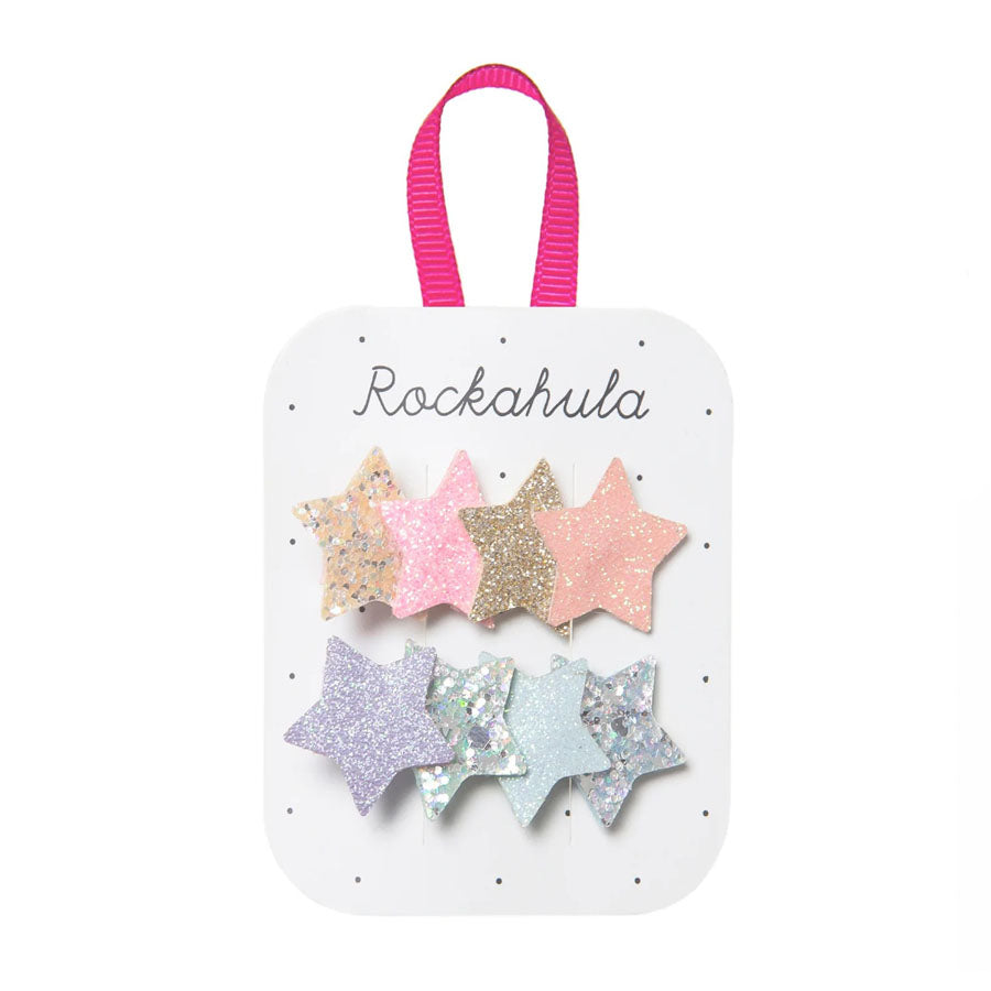 Shimmer Star Clips-HAIR CLIPS-Rockahula Kids-Joannas Cuties