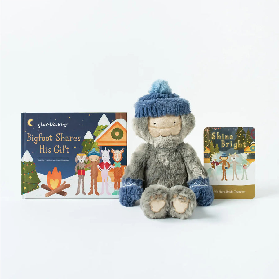 Shine Bright Bigfoot Kin & Bigfoot Shares His Gift Hardcover-TOYS-Slumberkins-Joannas Cuties