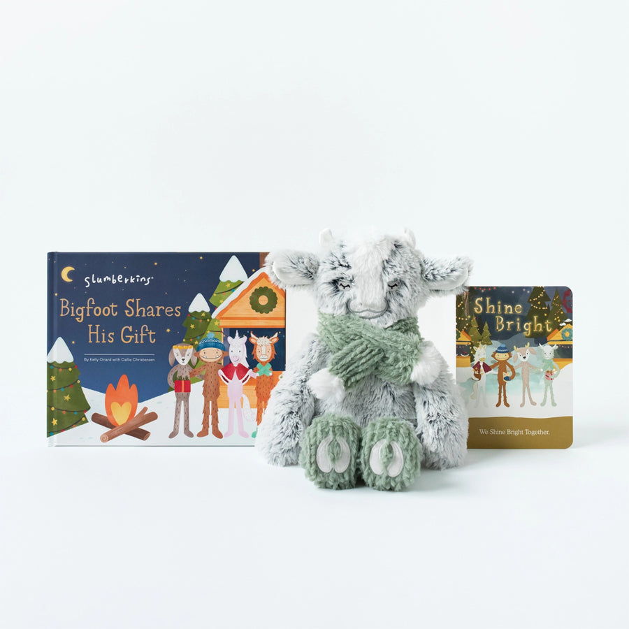 Shine Bright Yak Kin & Bigfoot Shares His Gift Hardcover-PLAY-Slumberkins-Joannas Cuties