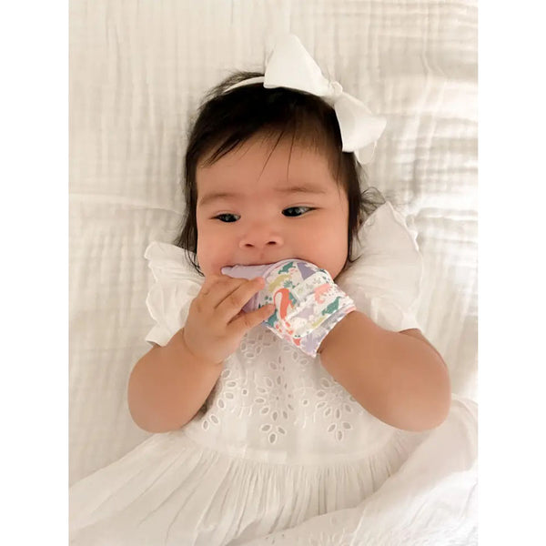 Silicone Teething Mitt - Dino