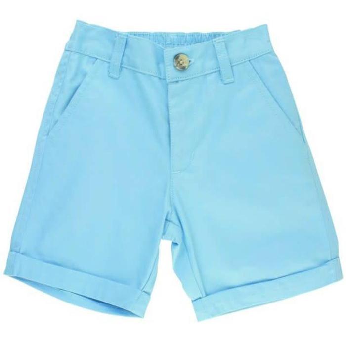Sky Blue Cuffed Chino Shorts - Rugged Butts - joannas-cuties