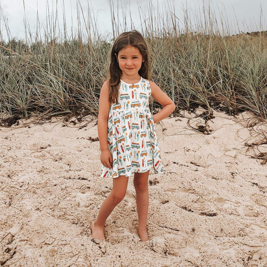 Sleeveless Twirl Dress - Summer Surf-Finn + Emma-Joanna's Cuties