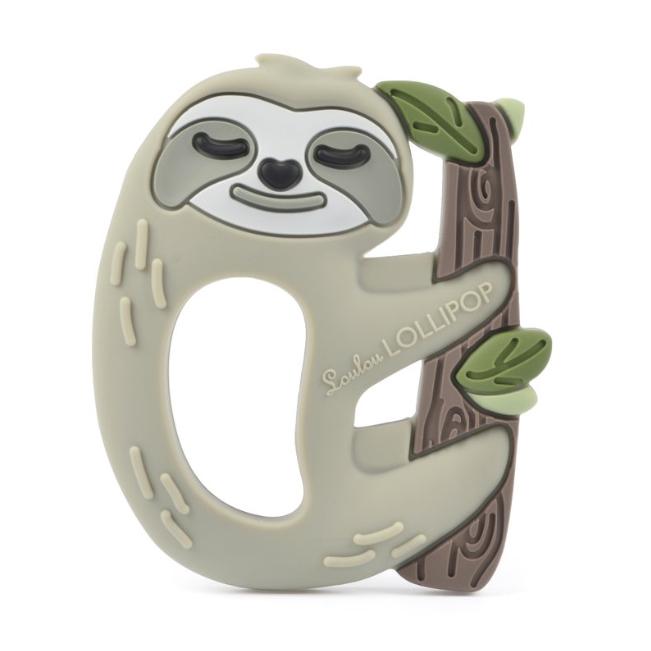 Sloth Silicone Teether - LouLou Lollipop - joannas-cuties