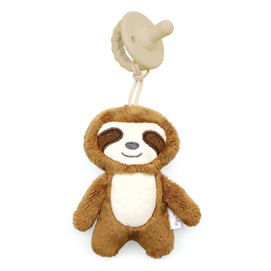 Sloth Sweetie Pal™ Pacifier & Stuffed Animal-Itzy Ritzy-Joanna's Cuties