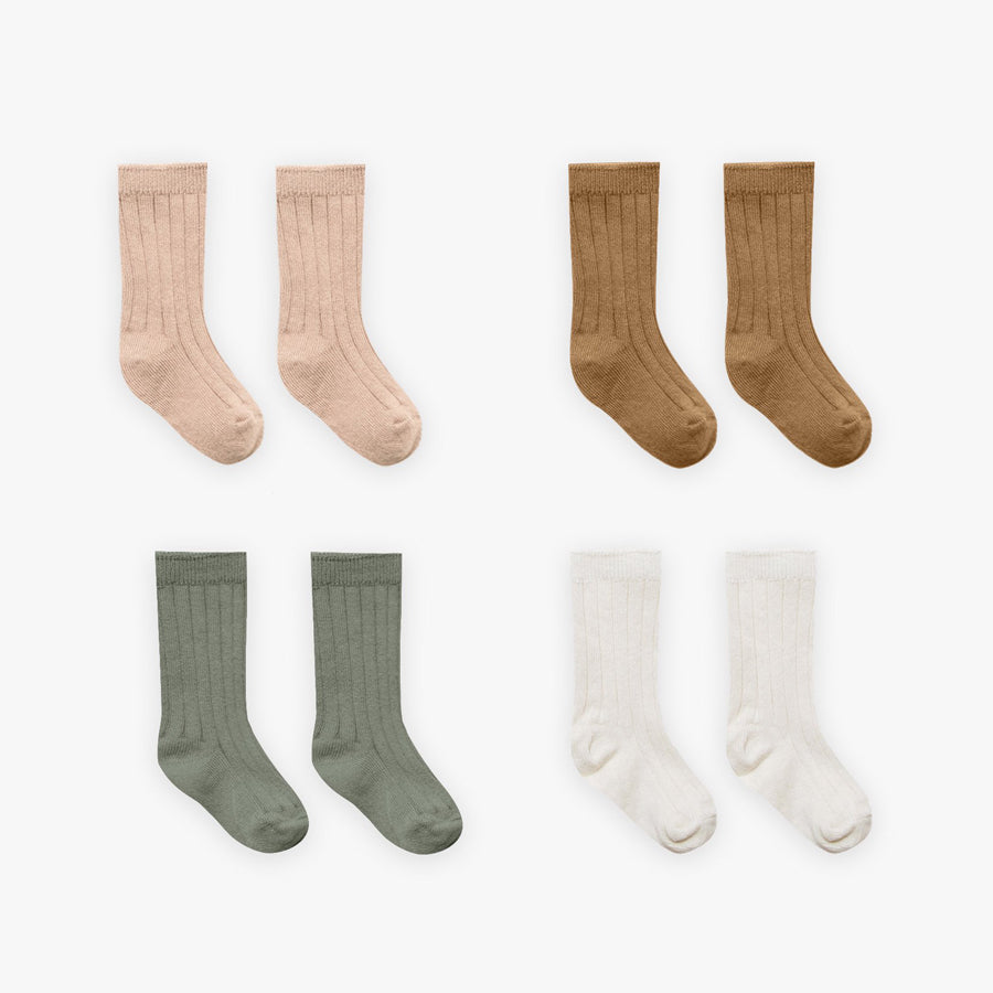 Socks Set - Ivory, Basil, Petal, Walnut-SOCKS, TIGHTS & LEG WARMERS-Quincy Mae-Joanna's-Cuties