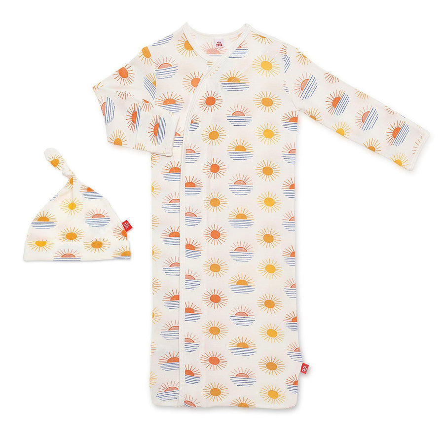 Sol Mates Modal Magnetic Sack Gown & Hat Set-Magnetic Me-Joanna's Cuties