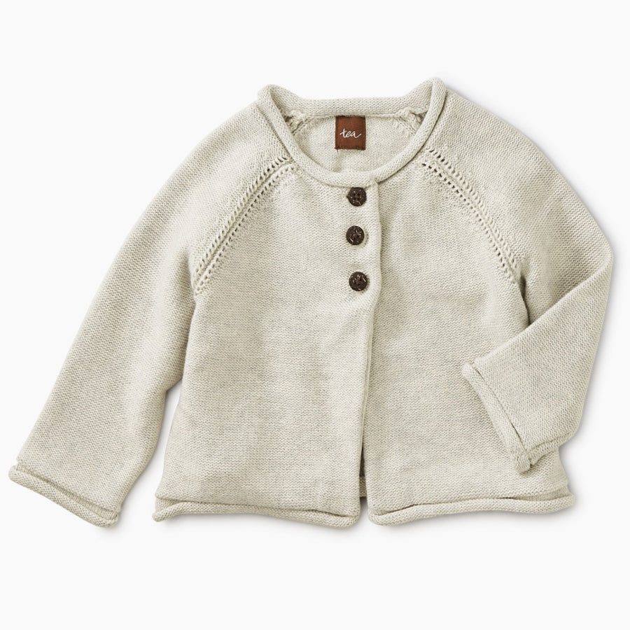 Solid Sweater Cardigan - Tea - joannas-cuties
