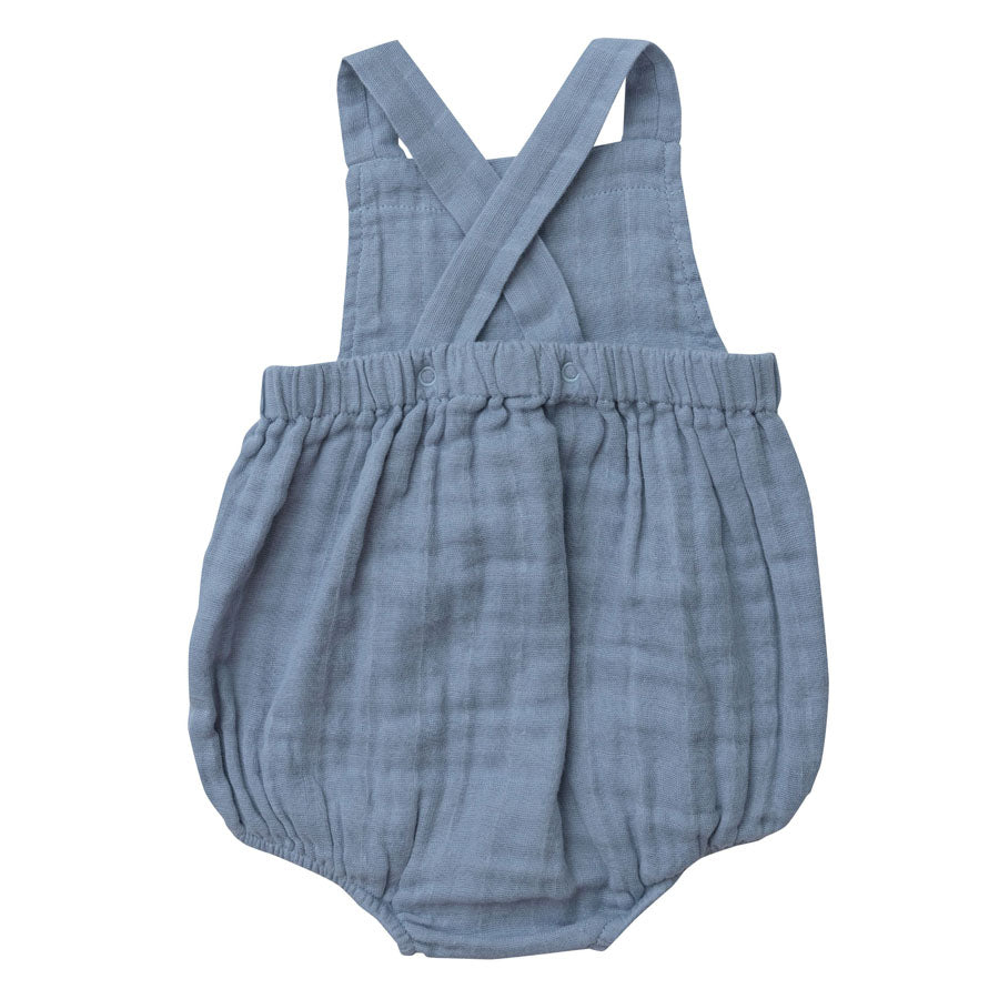 Solid Muslin Organic Retro Sunsuit-OVERALLS & ROMPERS-Angel Dear-Joannas Cuties