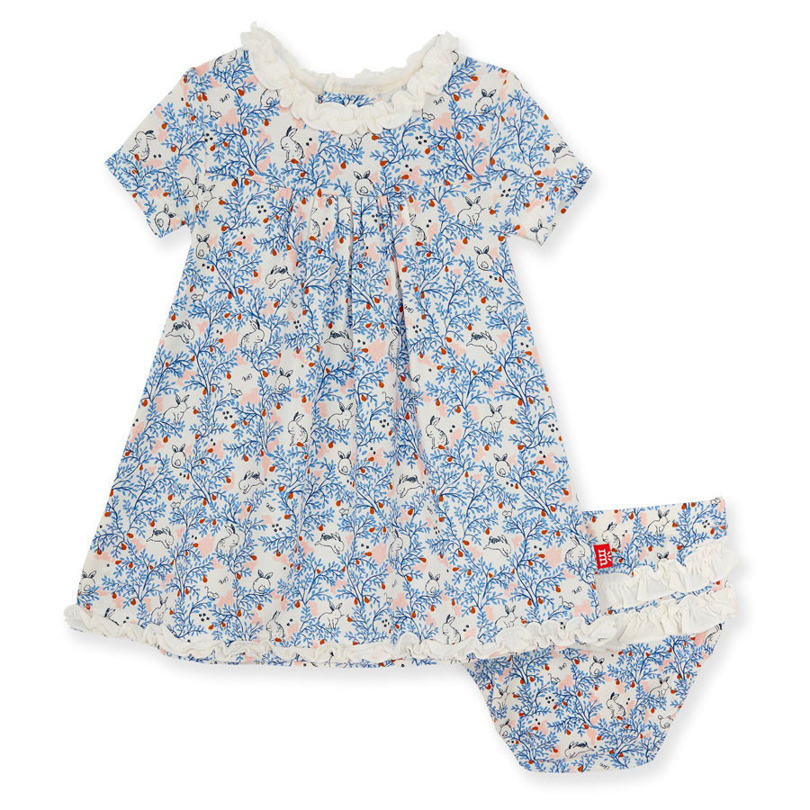 Somebunny Floral Modal Magnetic Dress & Diaper Cover-Magnetic Me-Joanna's Cuties