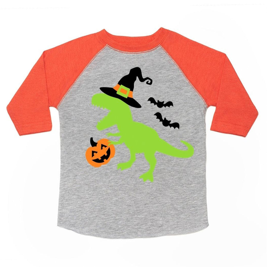 Spookysaurus 3/4 Sleeve Shirt- Halloween Kids Shirt-Sweet Wink-Joanna's Cuties