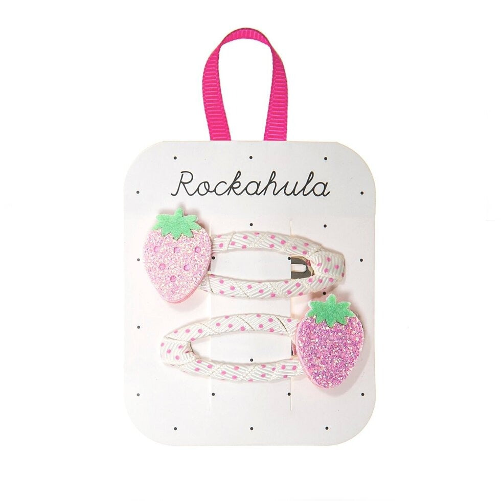 Strawberry Clips-HAIR CLIPS-Rockahula Kids-Joannas Cuties