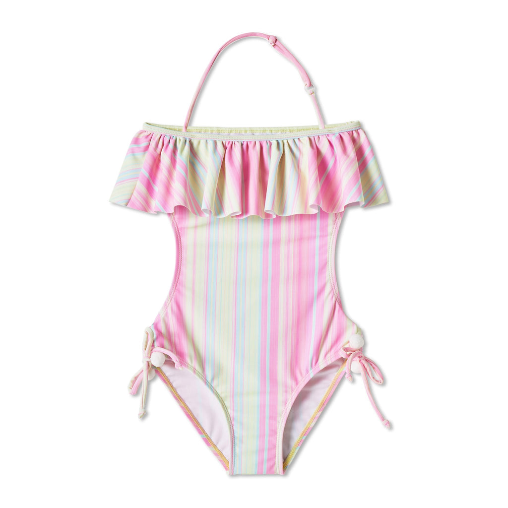 Striped Open Back Swimsuit - Stella Cove - joannas-cuties
