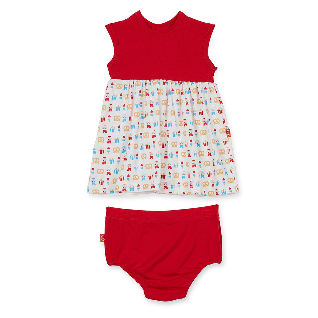 Summer Fare Modal Magnetic Dress + Diaper Cover - Magnetic Me - joannas-cuties