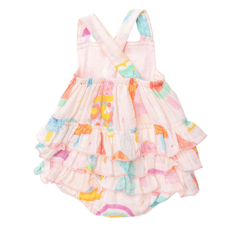 Summer Popsicles Ruffle Sunsuit-OVERALLS & ROMPERS-Angel Dear-Joannas Cuties