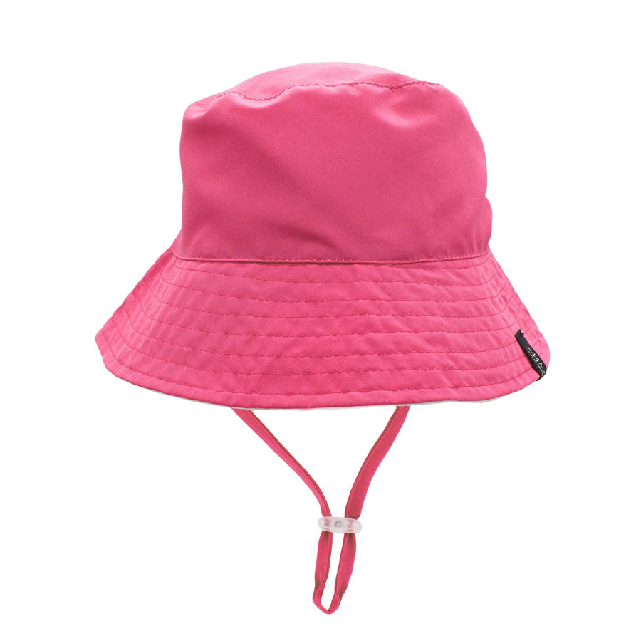 Feather 4 Arrow Suns Out Reversible Bucket Hat - Pink/White, 6-24M