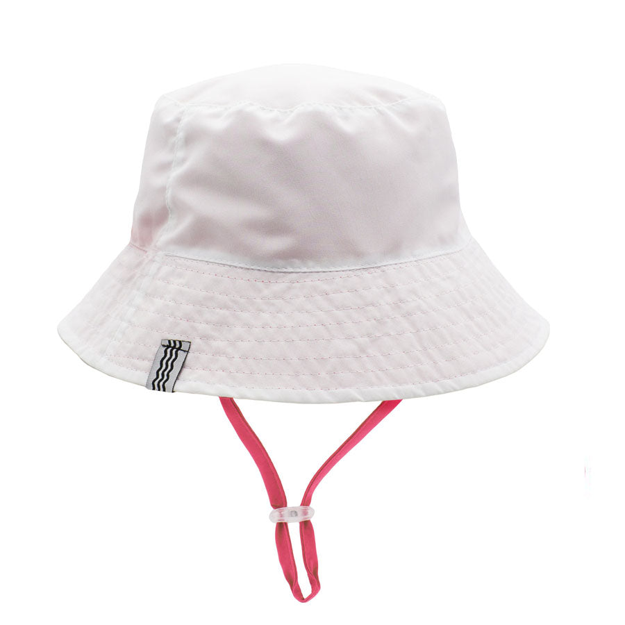 Suns Out Reversible Bucket Hat - Pink/White-SUN HATS-Feather 4 Arrow-Joanna's-Cuties