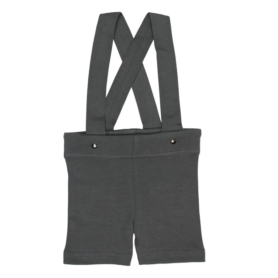 Suspender Shorts In Gray-BOTTOMS-L'ovedbaby-Joannas Cuties
