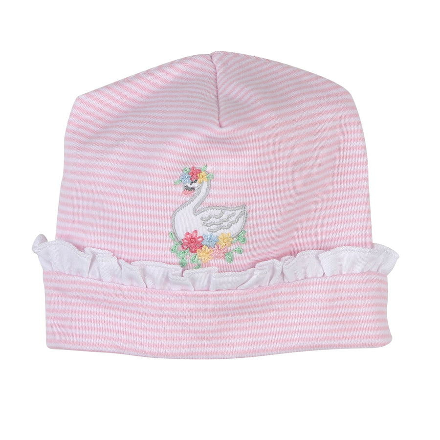 Swan Ruffle Hat-HATS & SCARVES-Magnolia Baby-Joannas Cuties