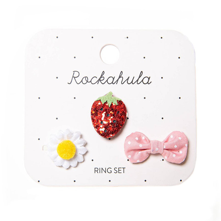 Sweet Strawbery Ring Set-Rockahula Kids-Joanna's Cuties