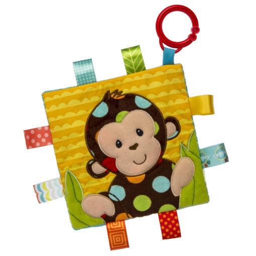 Taggies Crinkle Me Dazzle Dots Monkey – 6.5×6.5″ - Mary Meyer - joannas-cuties