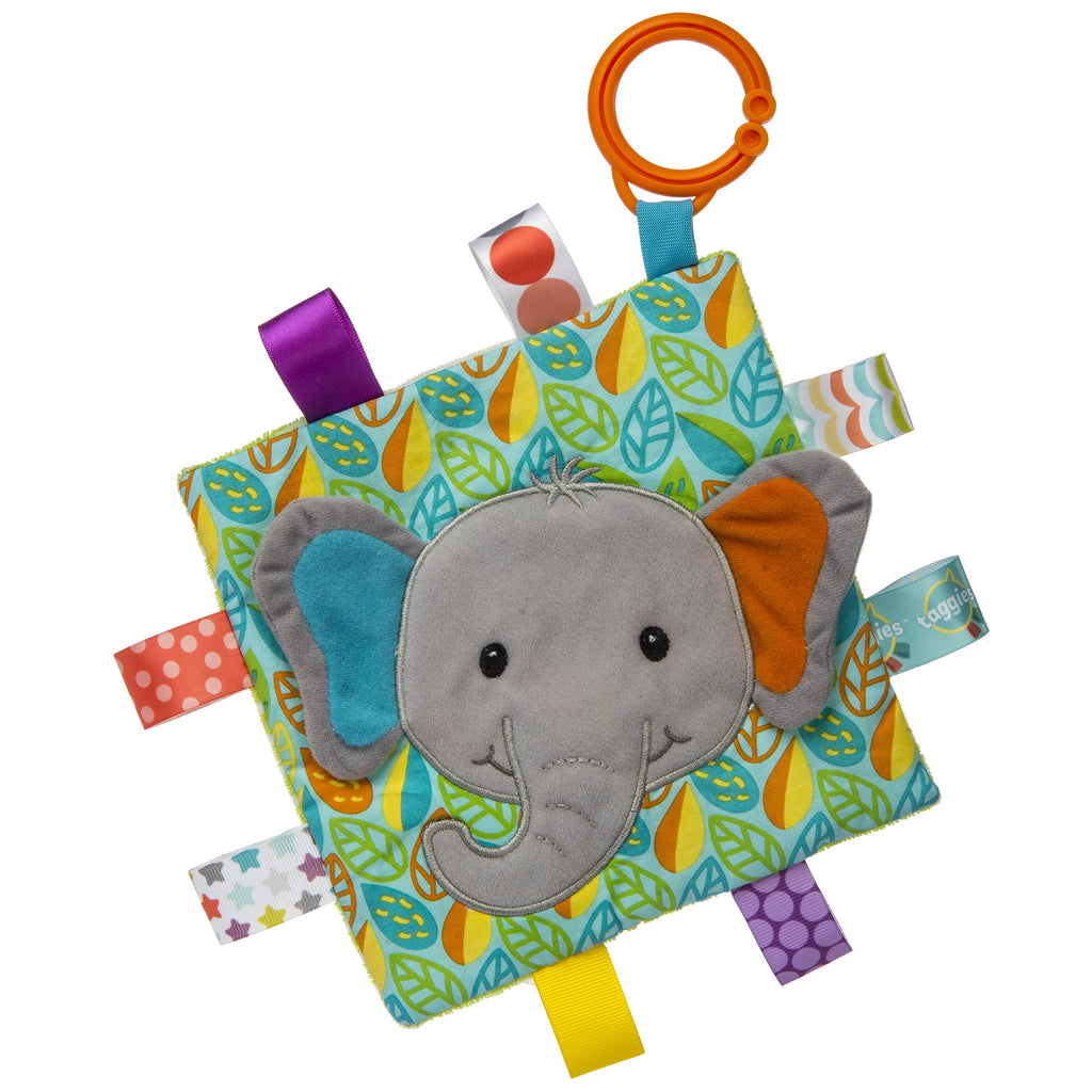 Taggies Crinkle Me Little Leaf Elephant – 6.5×6.5″ - Mary Meyer - joannas-cuties