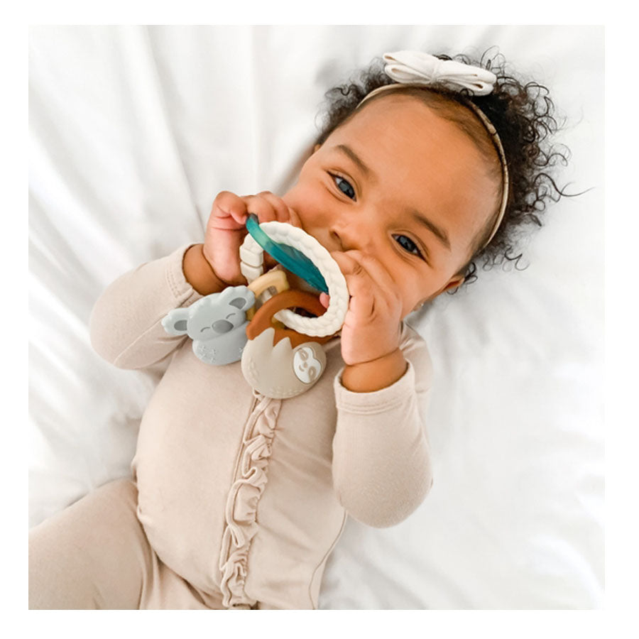 Textured Ring with Teether + Rattle-TEETHERS-Itzy Ritzy-Joannas Cuties