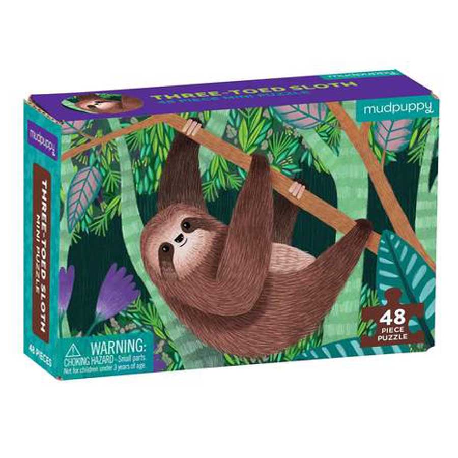 Three-Toed Sloth Mini Puzzle-Mudpuppy-Joanna's Cuties