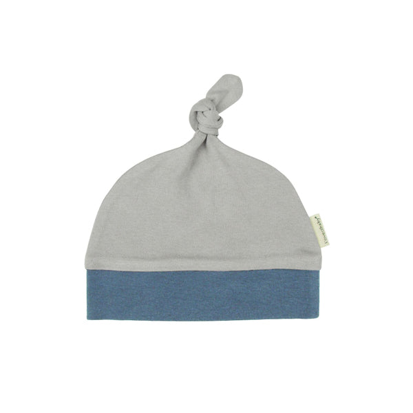 Top-Knot Hat - Loght Grey Sky-HATS & SCARVES-L'ovedbaby-Joannas Cuties