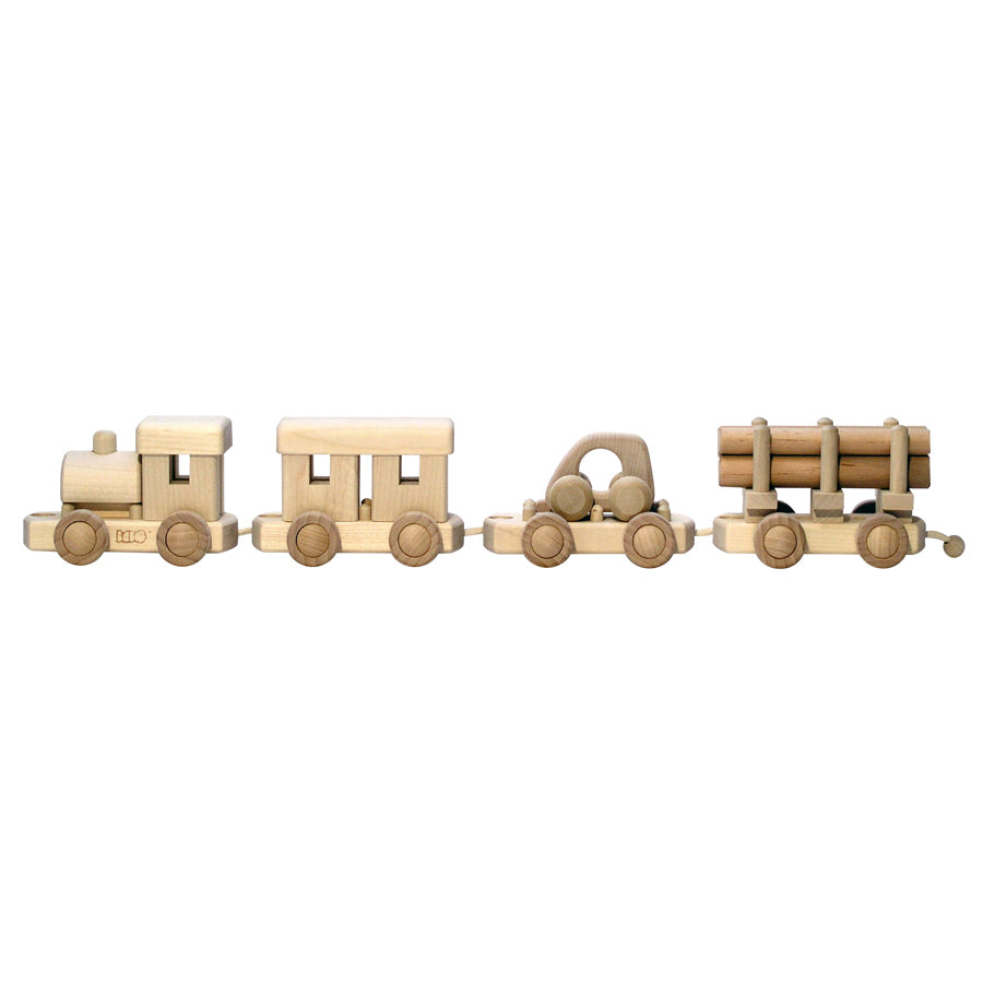 Train To Build wooden Puzzle Toy- Natural-Bajo-Joanna's Cuties