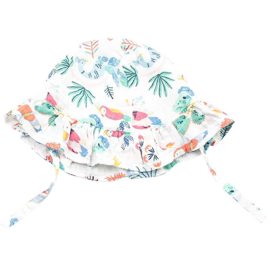 Tropical Birds Ruffle Sun Hat-Angel Dear-Joanna's Cuties
