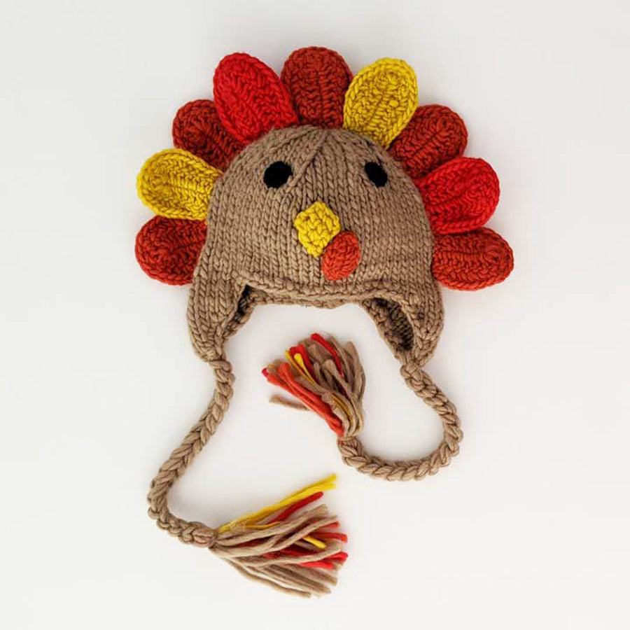 Turkey Earflap Beanie Hat-Huggalugs-Joanna's Cuties