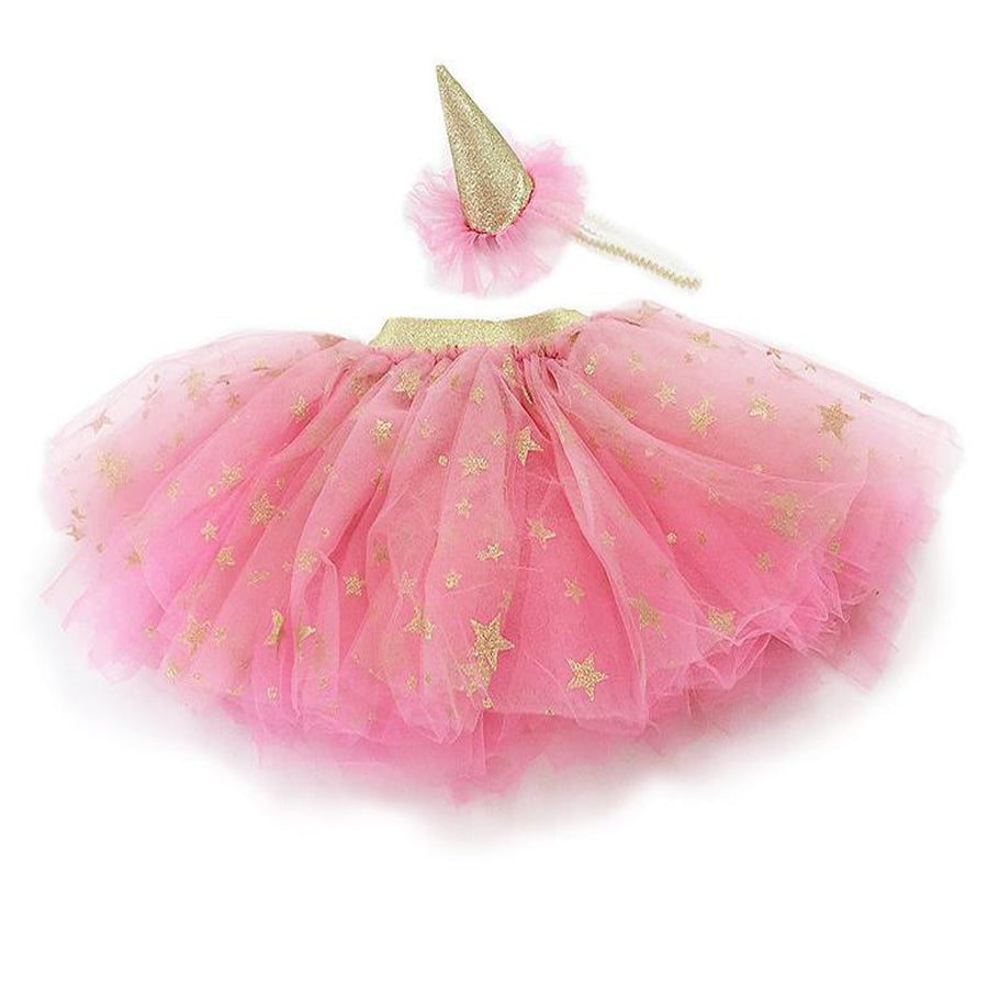 Tutu Skirt And Party Hat Dress Up Set