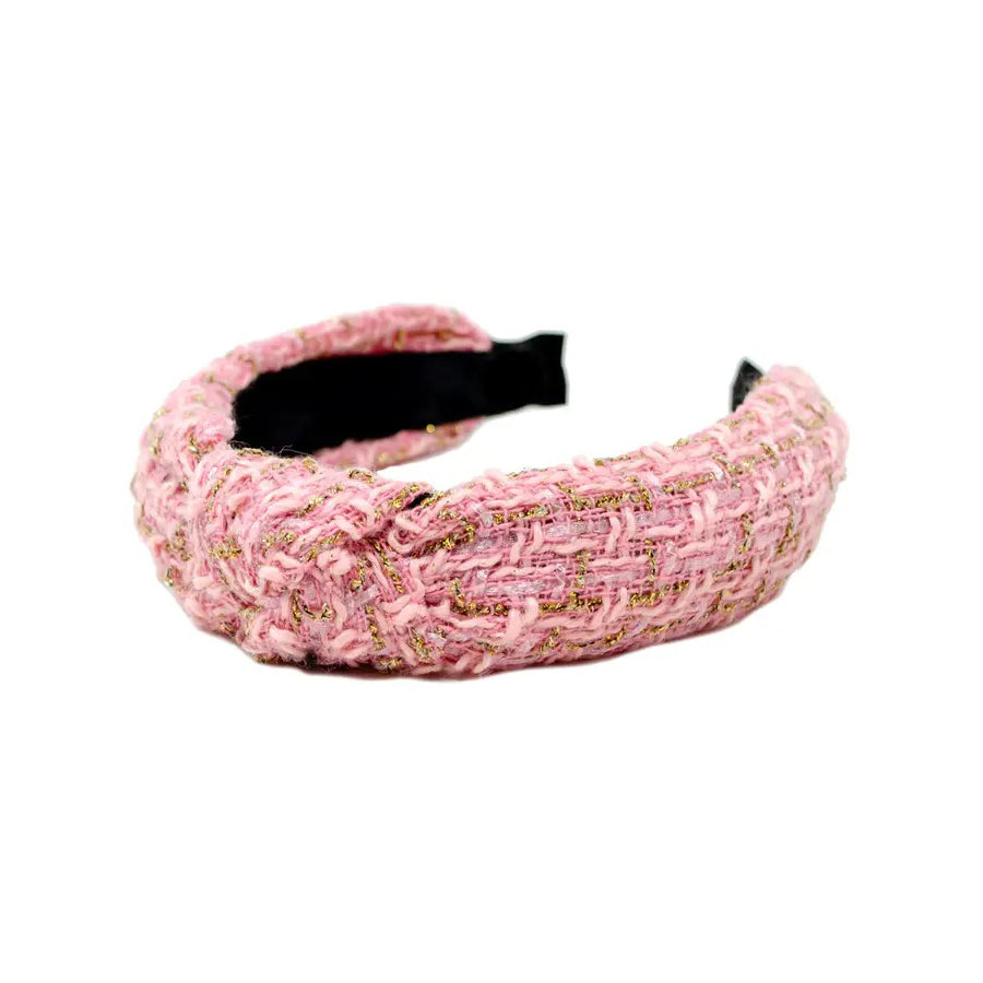 Tweed Knotted Headband-HEADBANDS-Zomi Gems-Joannas Cuties