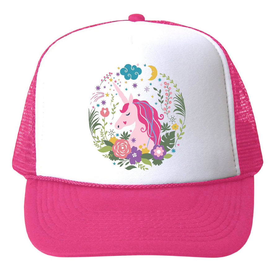 Unicorn Floral Hat-Bubu-Joanna's Cuties
