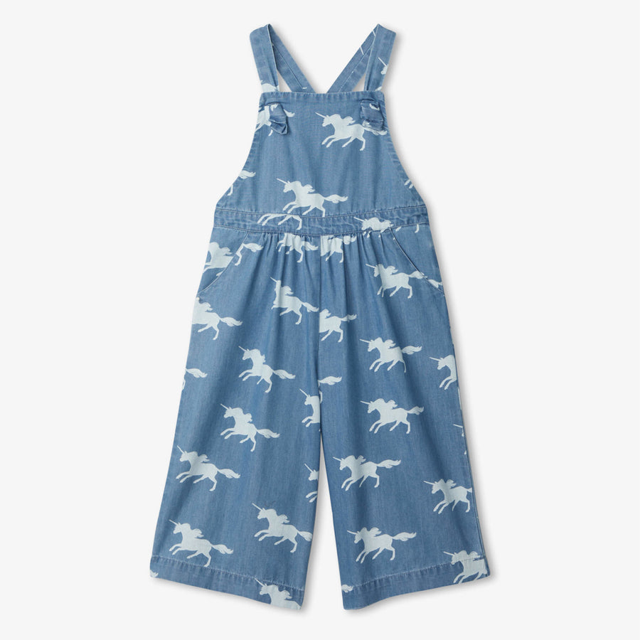 Unicorn Silhouettes Chambray Romper-OVERALLS & ROMPERS-Hatley-Joannas Cuties