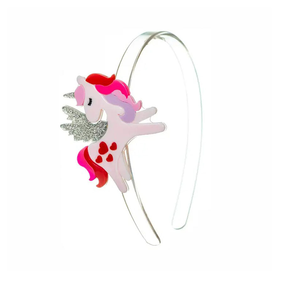 VAL-Unicorn Valentine Headband-HEADBANDS-Lilies & Roses-Joannas Cuties