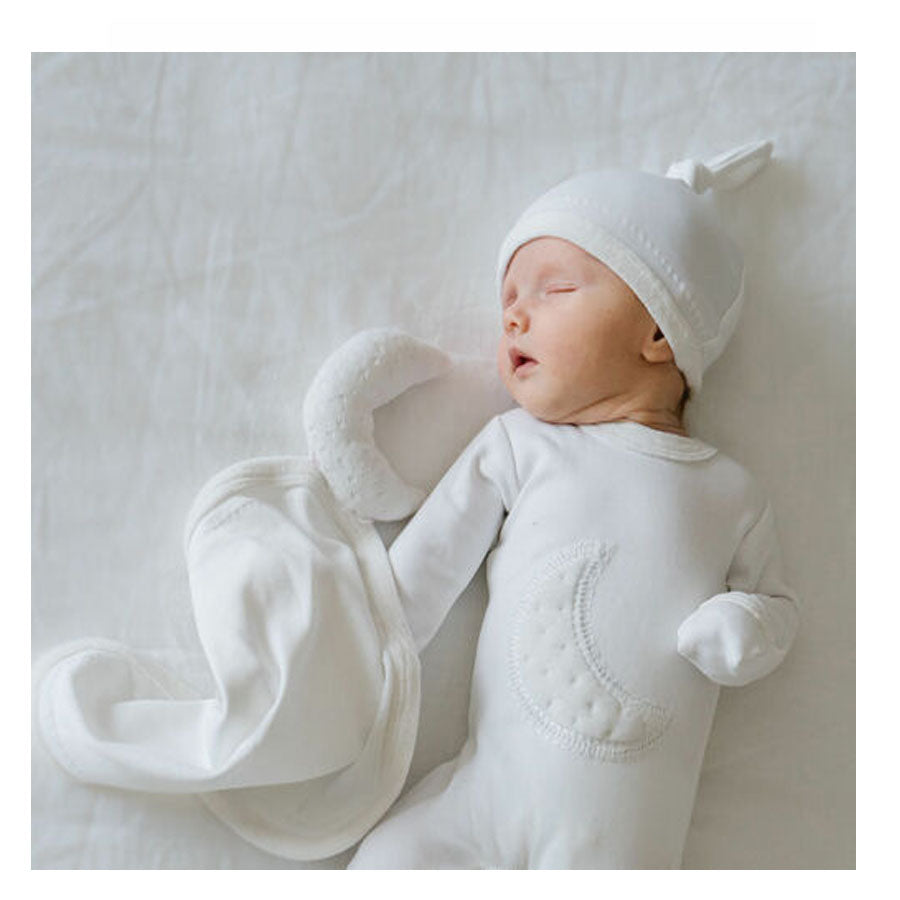 Velveteen Lovey in White-SECURITY BLANKETS-L'ovedbaby-Joannas Cuties